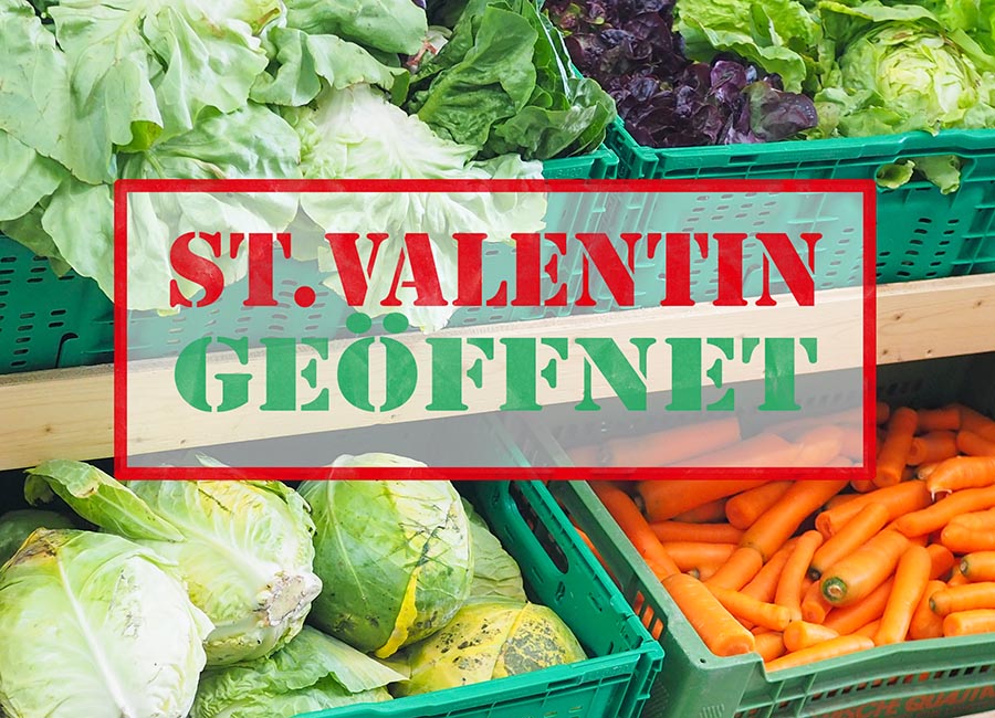 soogut-Verkaufsstelle in St. Valentin ist wieder geöffnet