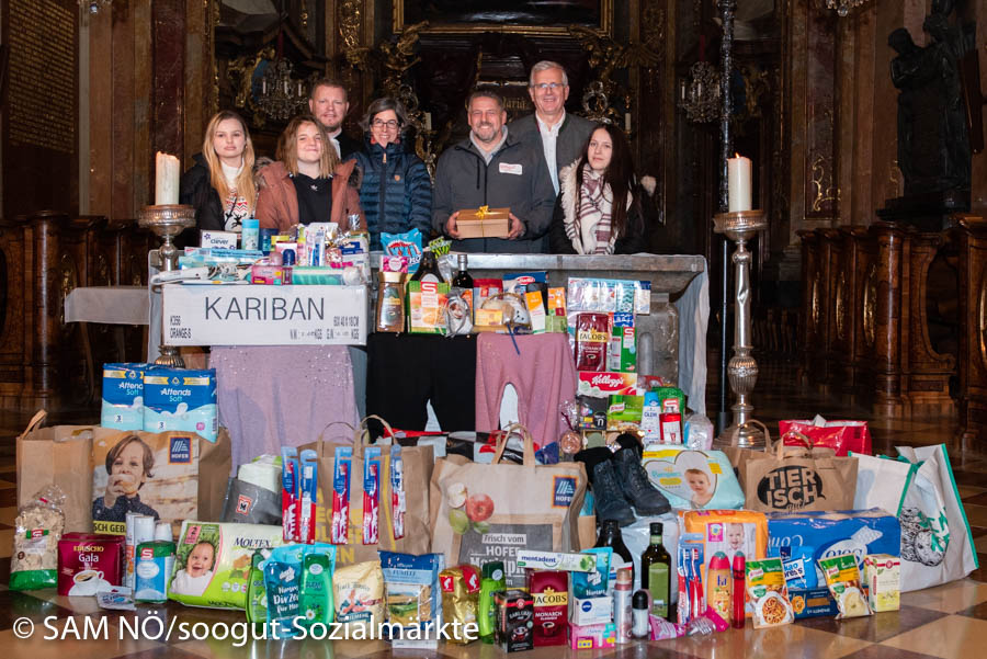 Spendenübergabe an den soogut-Sozialmarkt in St. Pölten vom BIGS St. Pölten