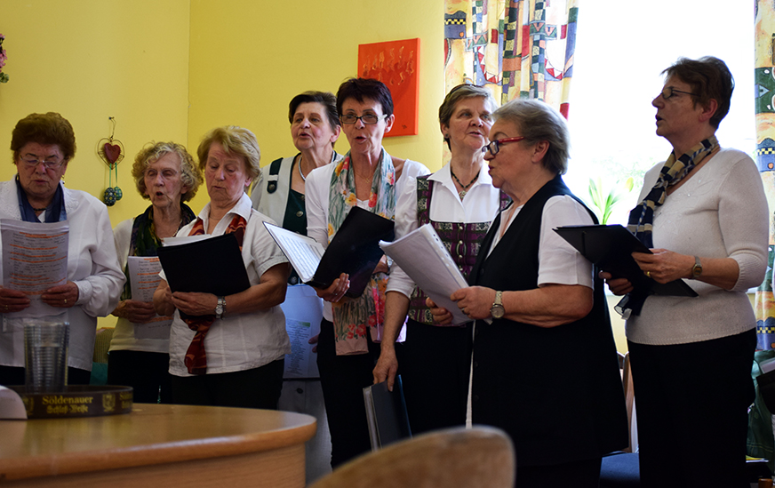 Singgruppe Harmonie singt und spielt