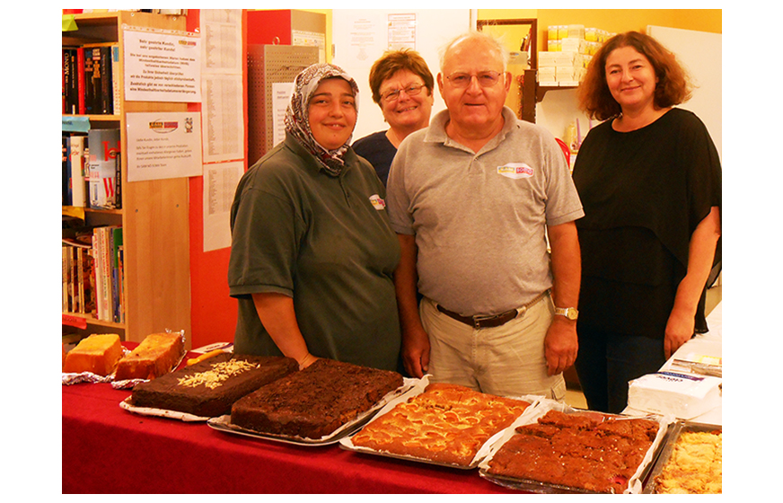 v.l.n.r.: Nazife Menekse, Gertrude Schimanowa, Norbert, Manuela Pusker