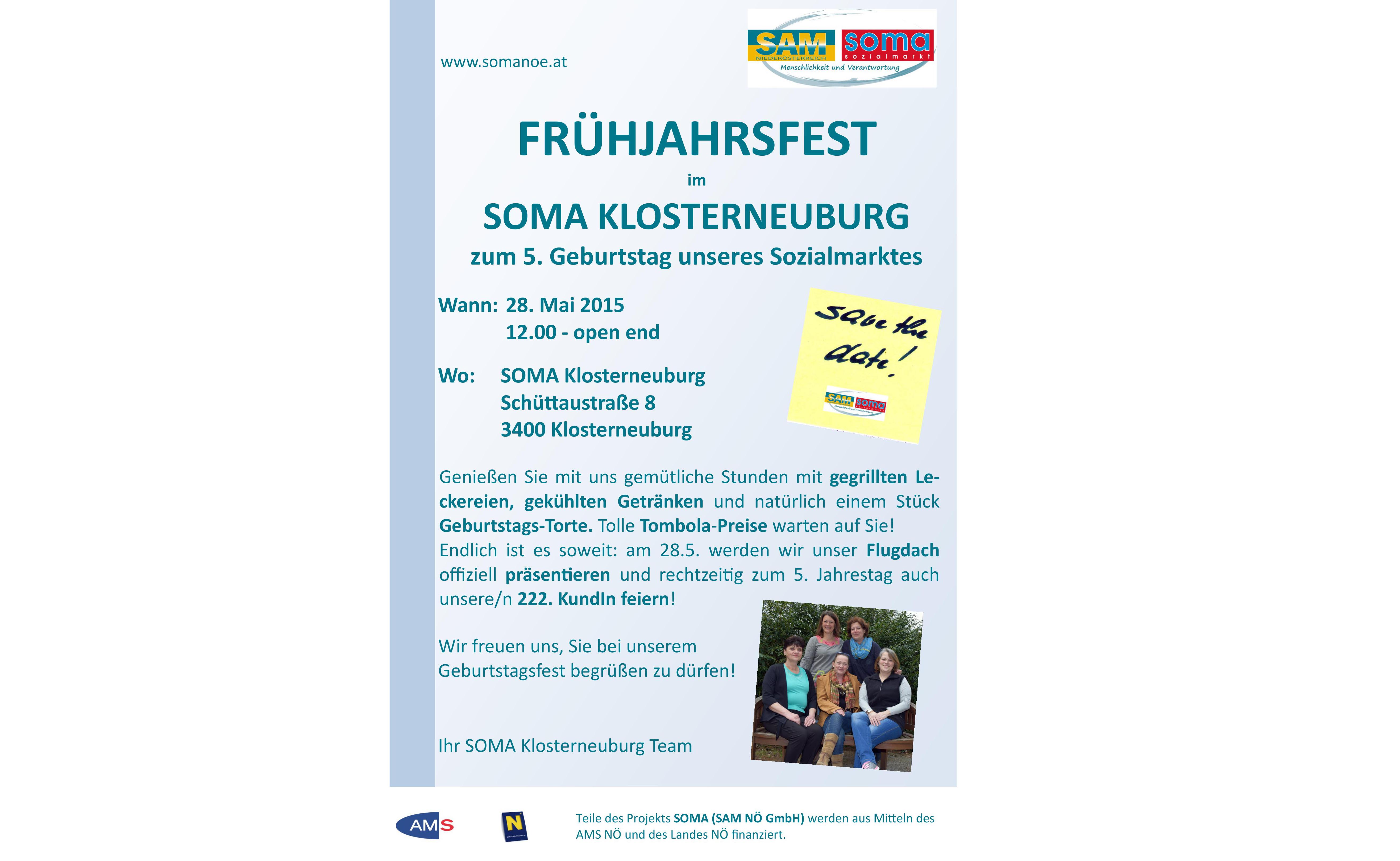 Einladung zum Klosterneuburger Frühjahrsfest