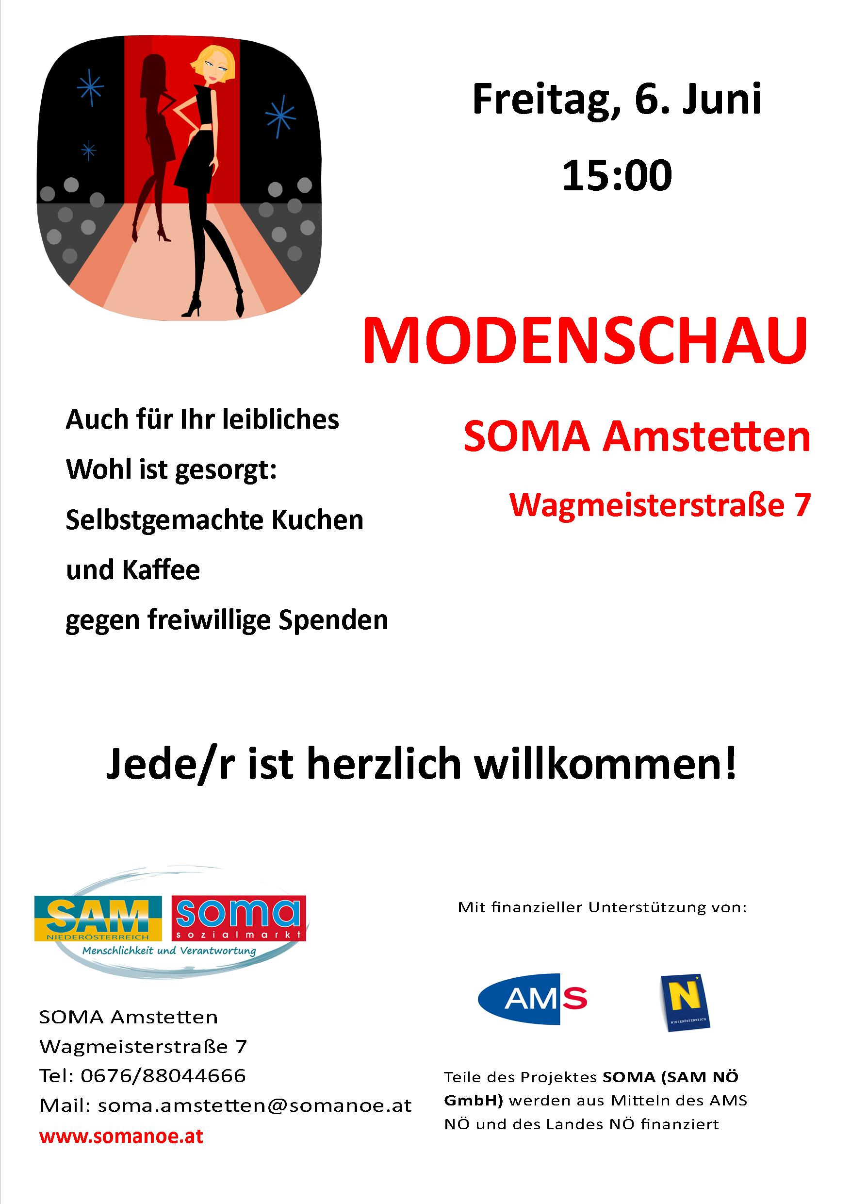 Plakat Modenschau