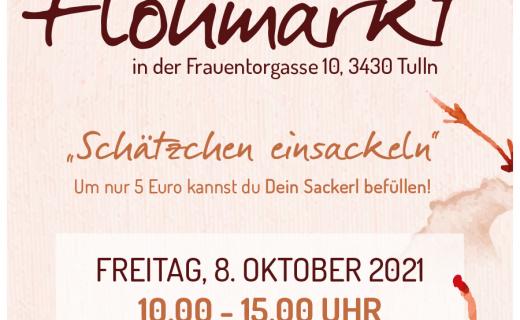 Flohmarkt im soogut-Sozialmarkt Tulln am Freitag 8.Oktober 2021