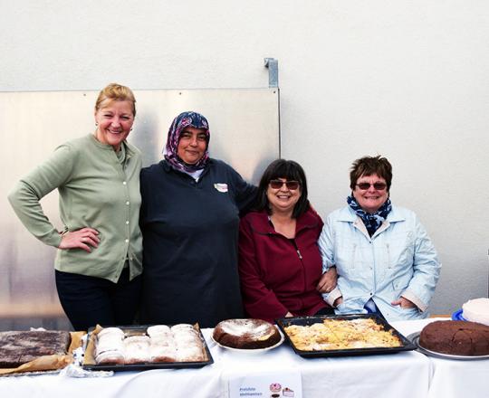 von links nach rechts: Christine Zawieschitzky, Nazife Menekse, Rosi Hayek, Trude Schimanowa