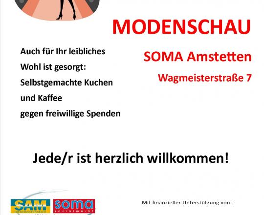 Plakat Modenschau