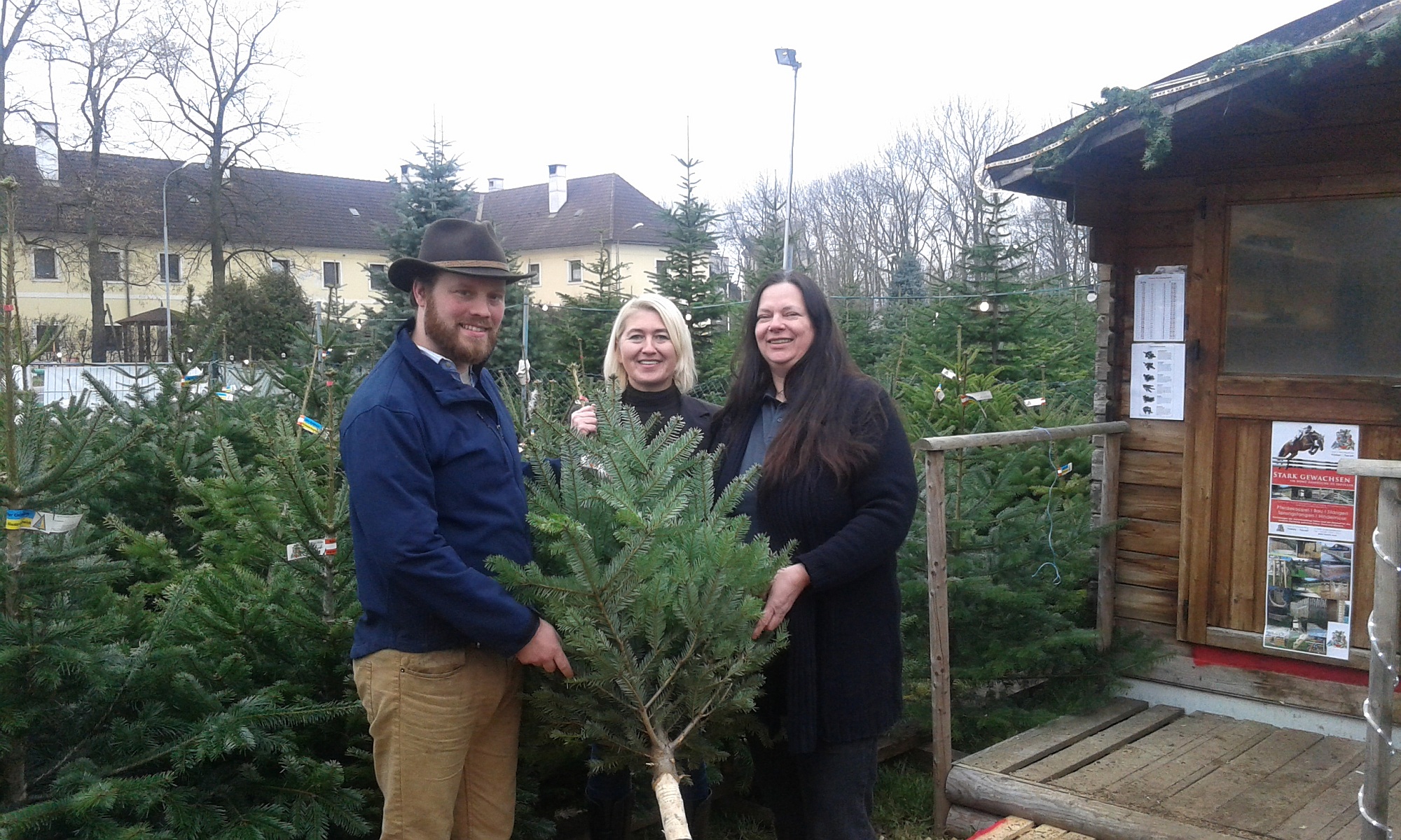 Forstverwaltung Fridau (Tacoli) spendet Christbäume